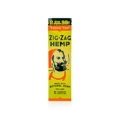 Photograph of product: Zig Zag - Hemp Wrap 2pk | Tropic Trip