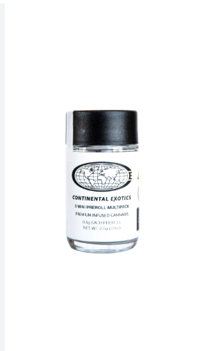 Photograph of Product: Continental Exotics 5 Pk | Mini Hash Infused | Tangie