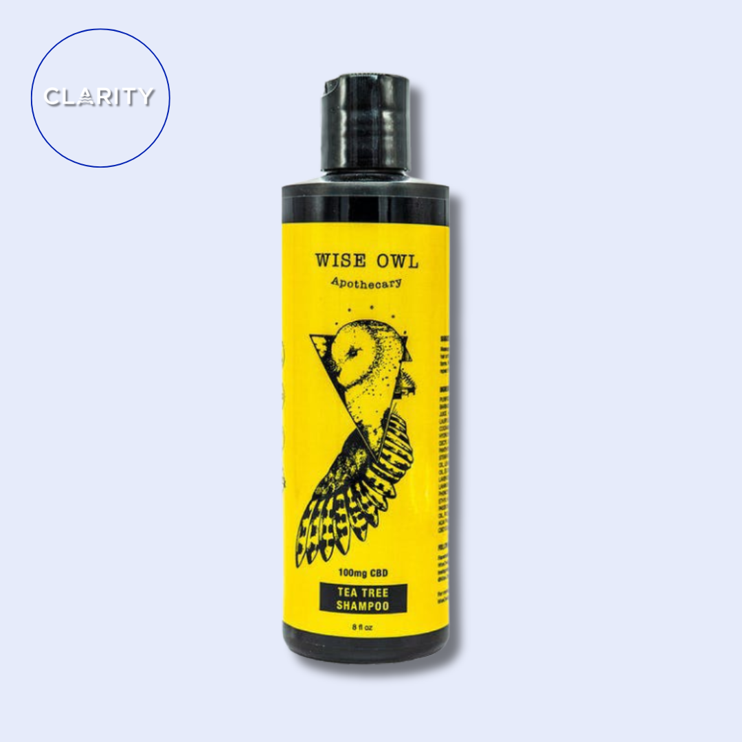 Photograph of product: Wise Owl CBD Tea Tree Shampoo 100mg