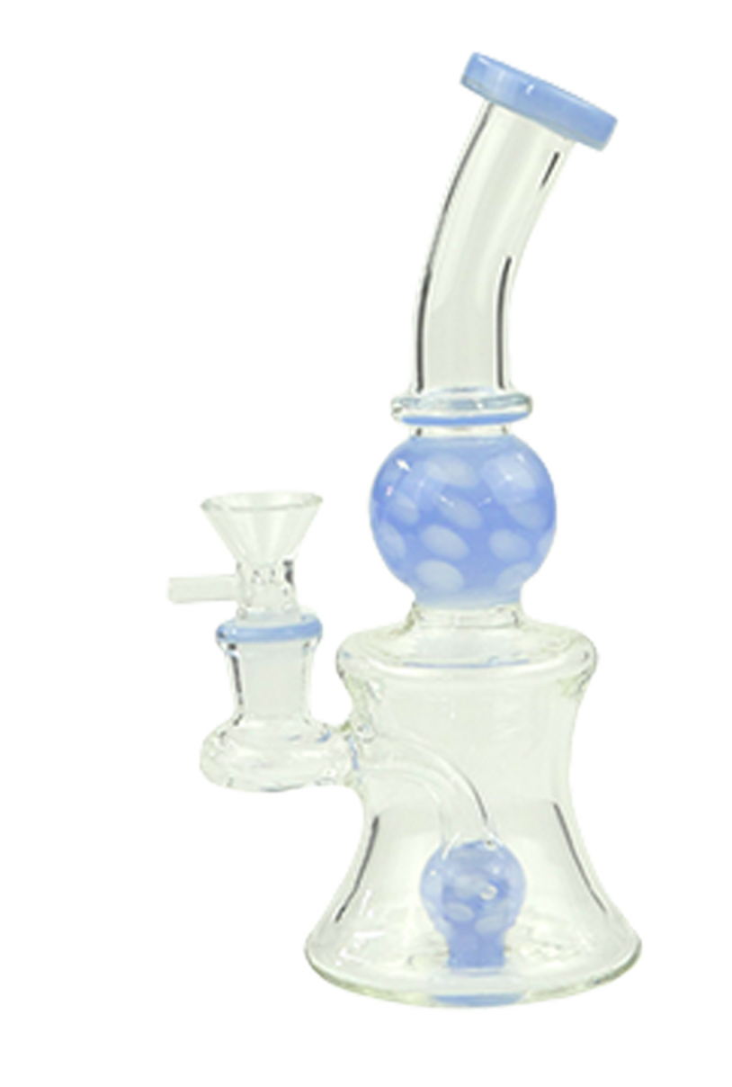 Photograph of product: 8" 2x Honeyball Perc Bong with Flower Bowl