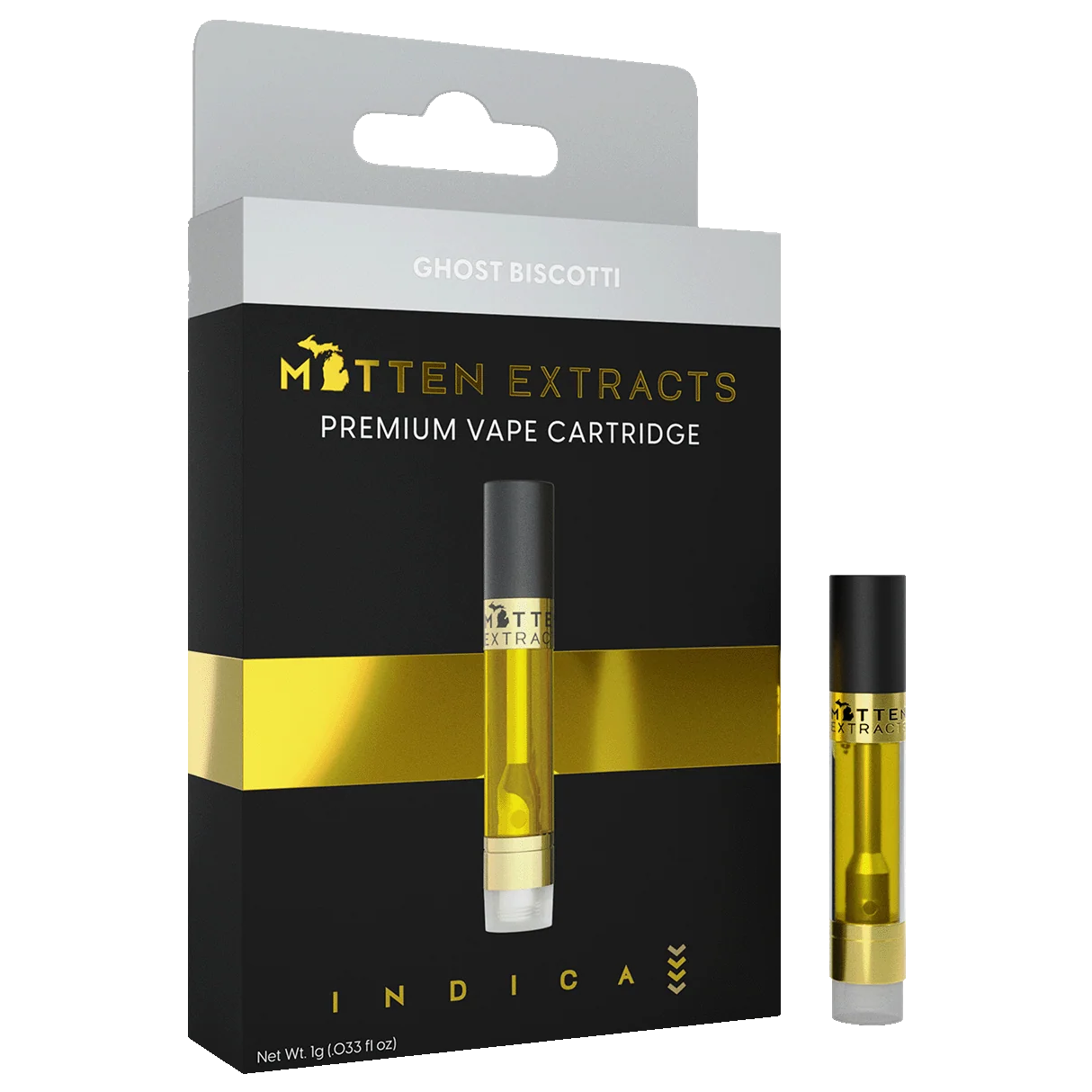 Photograph of product: Mitten Extracts Ghost Biscotti Cartridge Rec