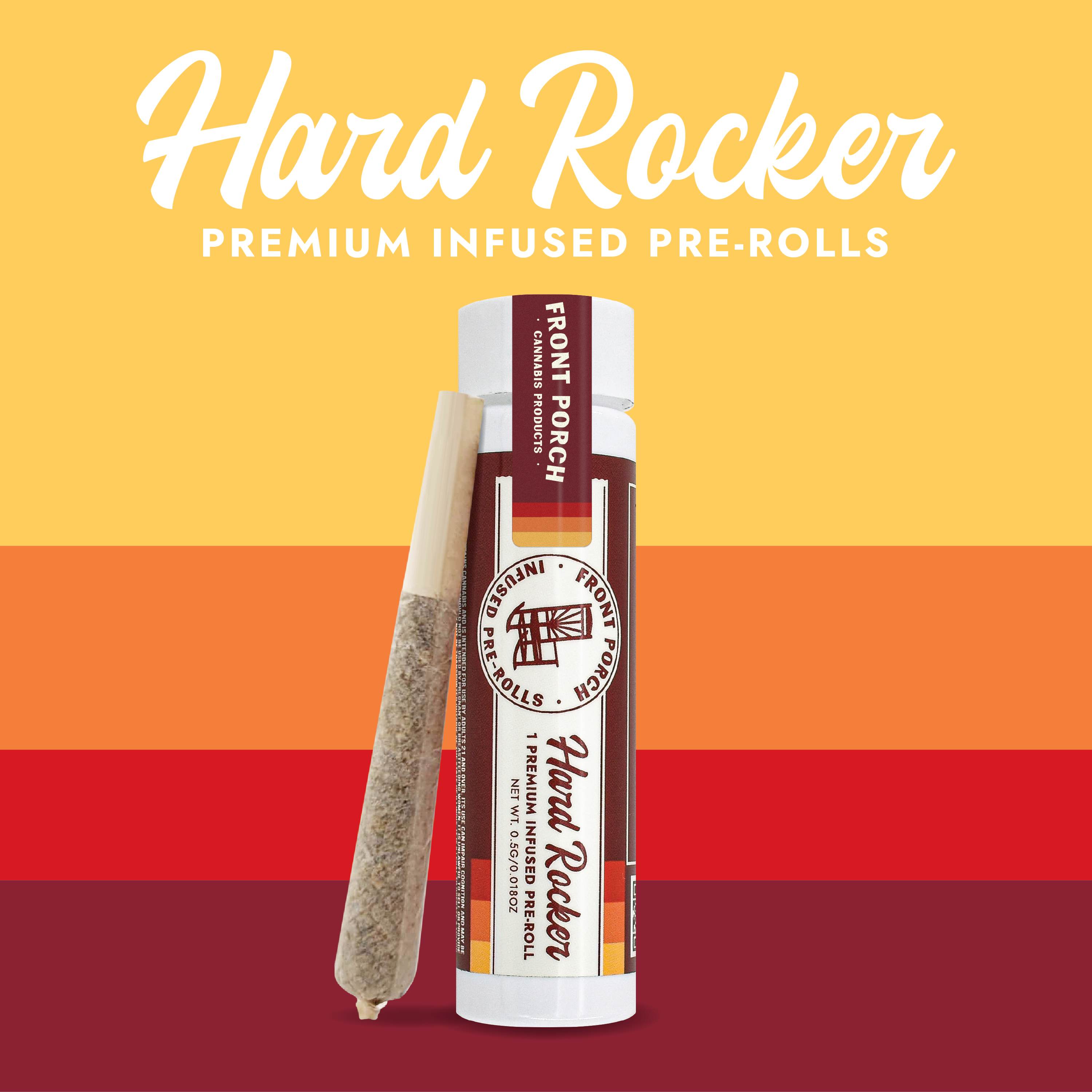 Photograph of product: Pre-Roll Infused Hard Rocker | .5g