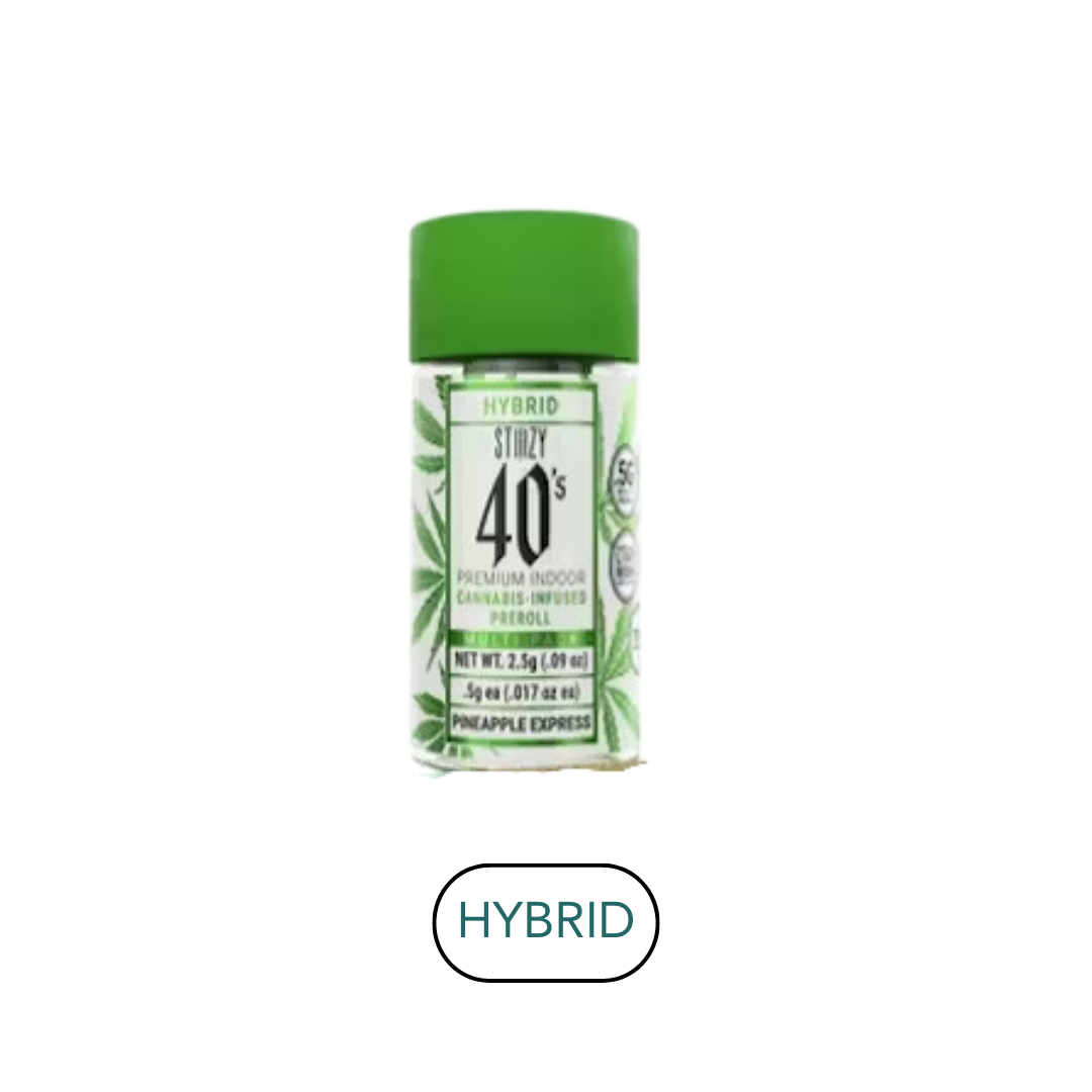 Photograph of product: 40s - Blue Burst H - Infused Preroll Pack - 5pk - 2.5g
