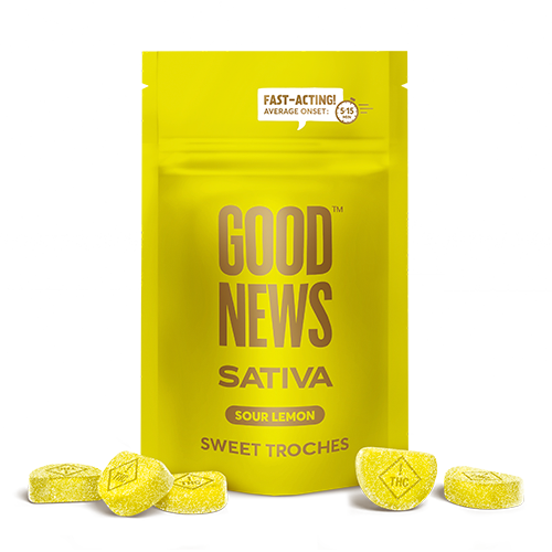 Photograph of product: 20ct/5mg Fast-Acting Troches (Sour Lemon)