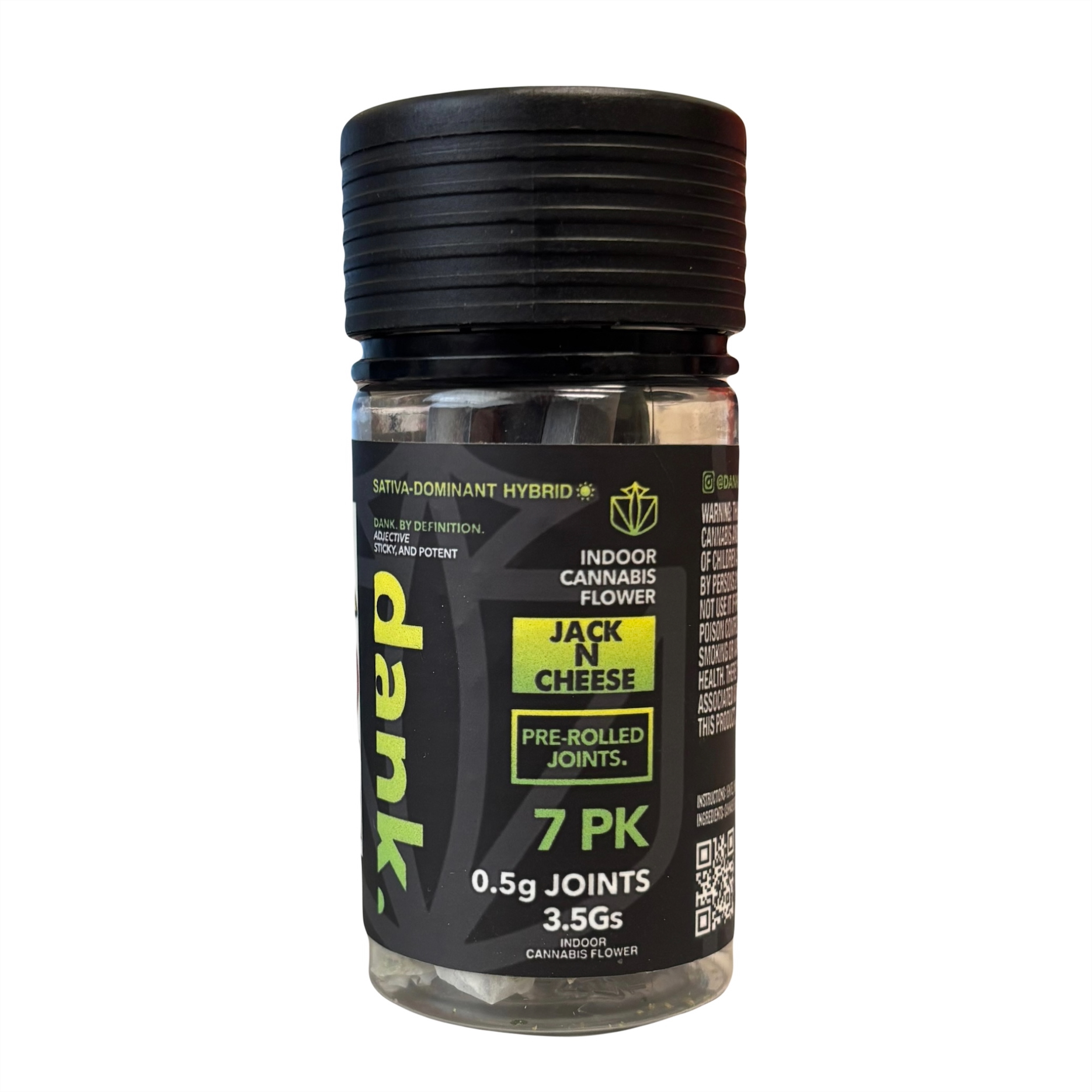 Photograph of product: Dank - Jack N Cheese - Prerolls (7 Pack)