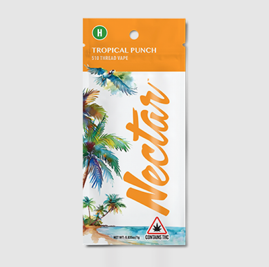 Photograph of product: Nectar Tropical Punch (H) Vape Cartridge 1g
