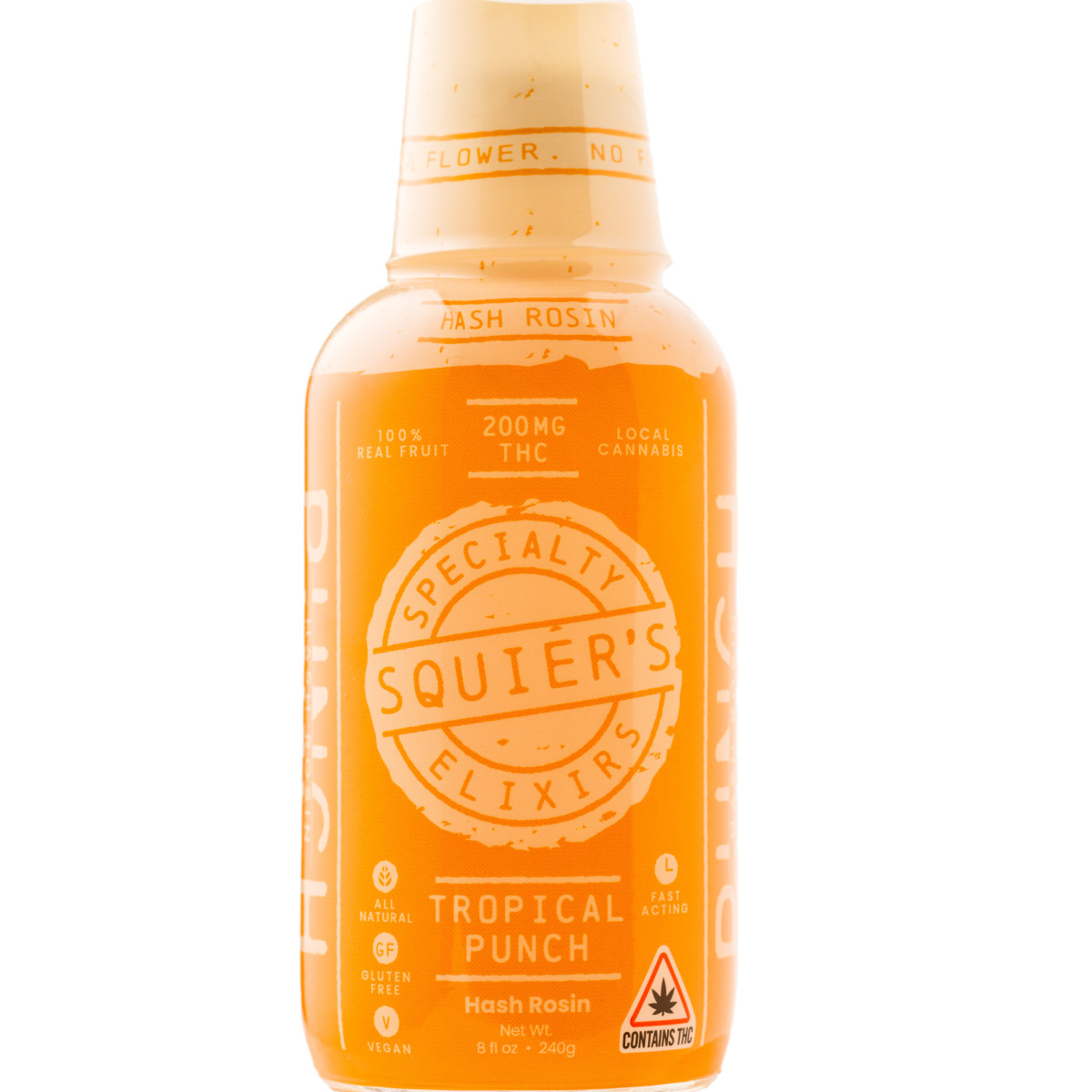 Photograph of Product: Squier's - Tangerine Tropical Punch - HASH ROSIN 200mg
