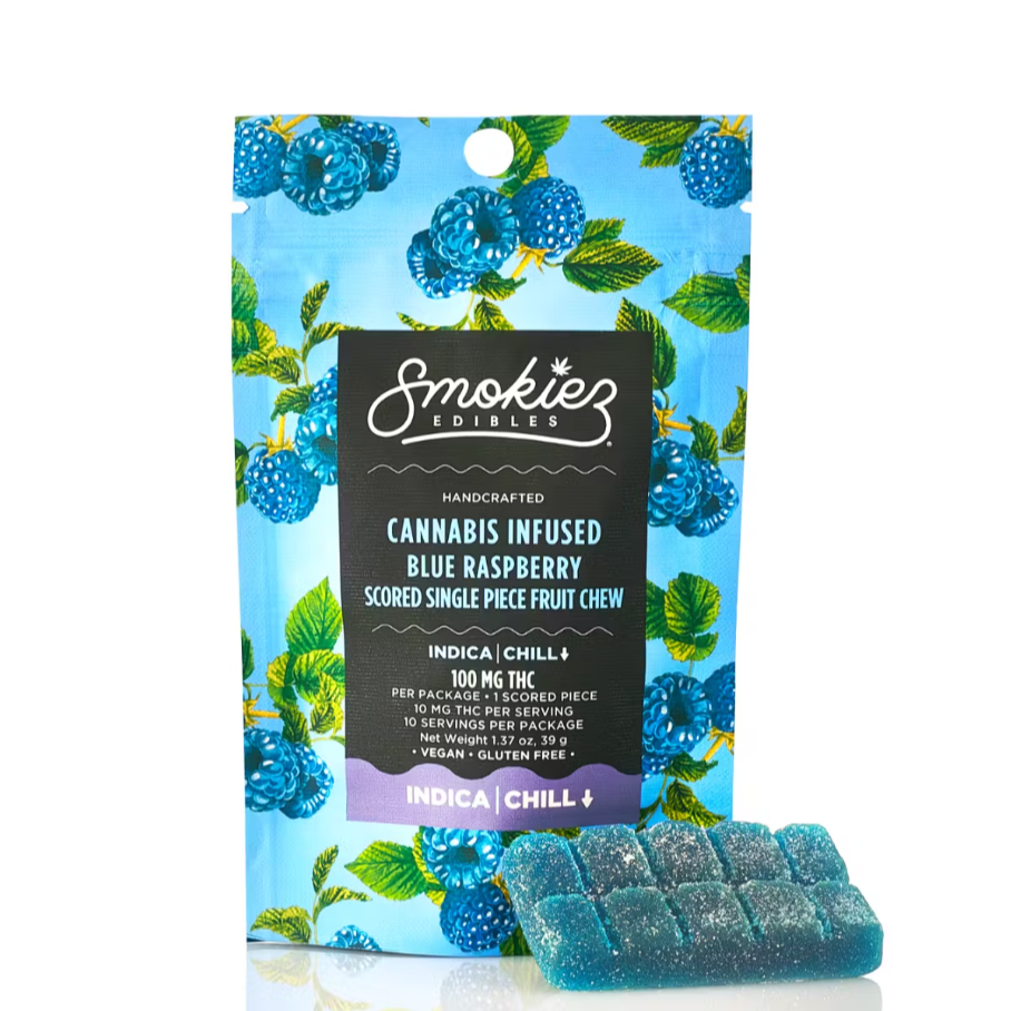 Photograph of product: Sweet Blue Raspberry | TH-oui | 10-Piece Gummies | Oui'd