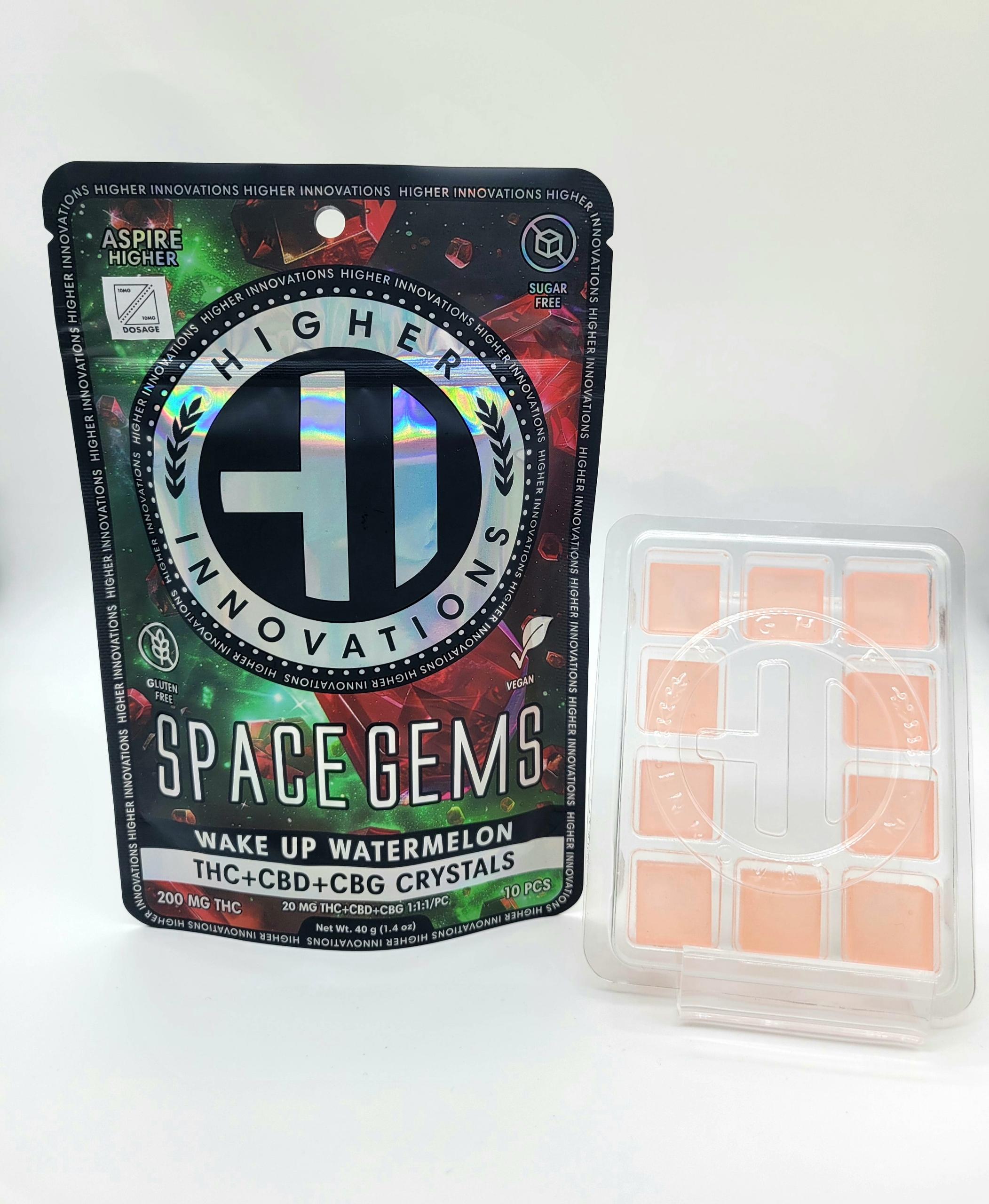 Photograph of product: Higher Innovations | Watermelon | 1:1:1 TH-oui/CBD/CBG | Sugar Free | 200mg
