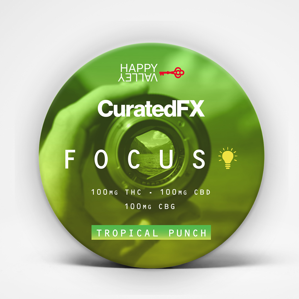 Photograph of product: CuratedFX Gummies 100mg  - Tropical Punch - FOCUS