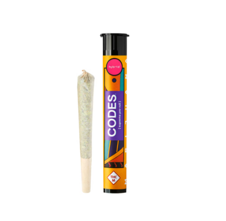 Photograph of product: CODES - PREROLL - 1G - APPLE FRITTER - HYBRID