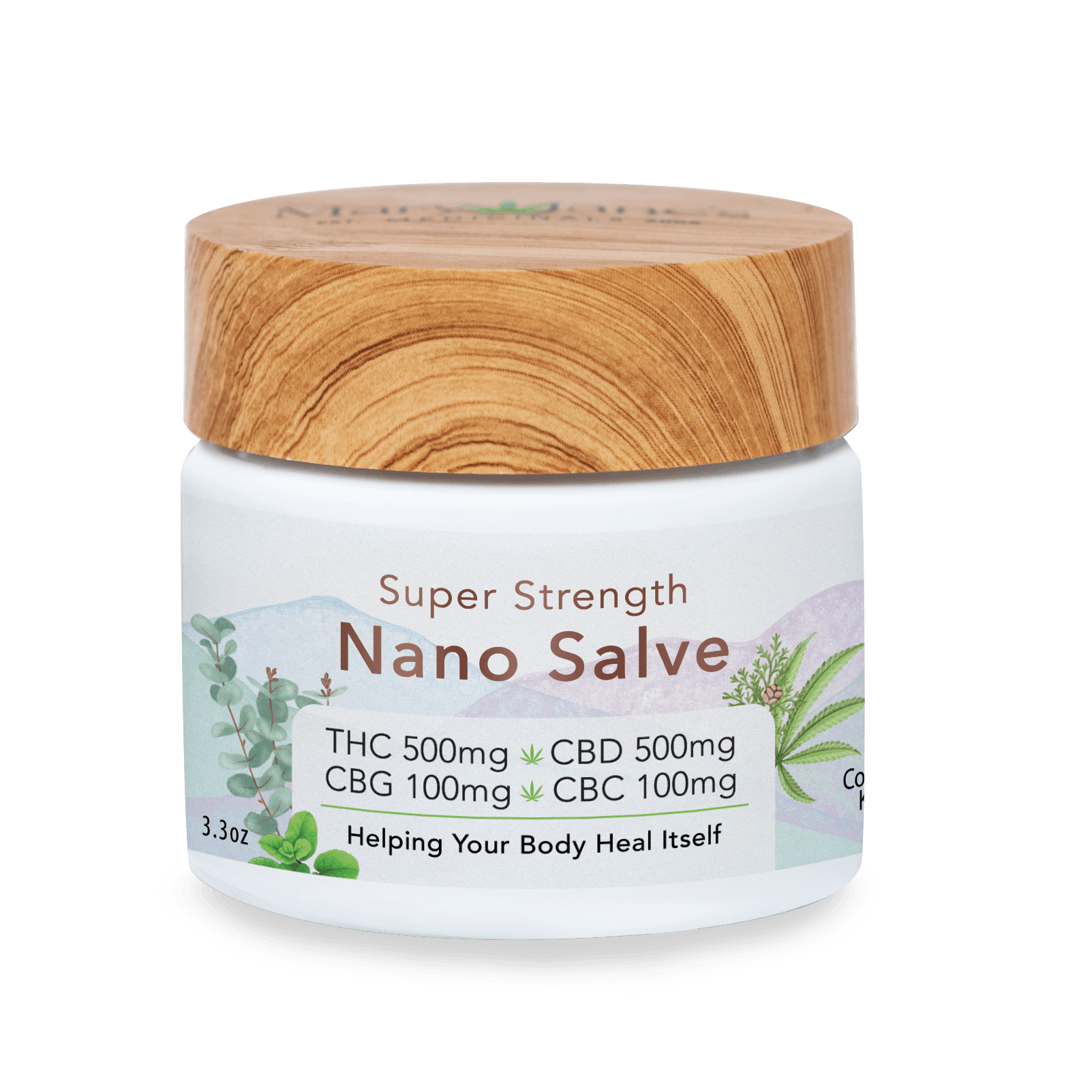 Photograph of product: Mary Jane's Medicinals - Super Strength Nano Salve - TH-oui// CBD//100mgCBG//100mgCBC