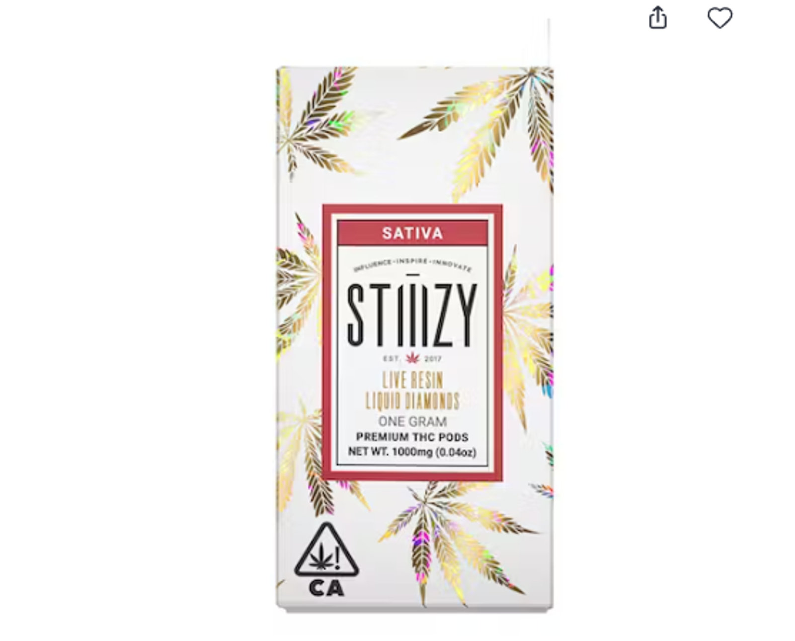 Photograph of product: GREEN CRACK 1G LIQUID DIAMOND POD