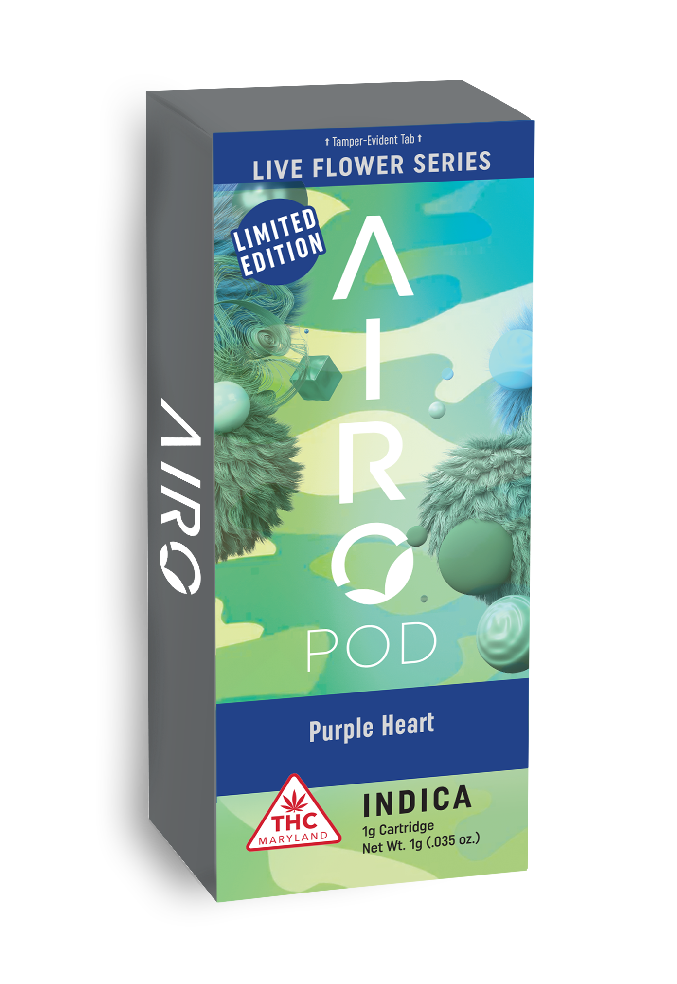 Photograph of product: AiroPro: Purple Heart Live Flower Cartridge
