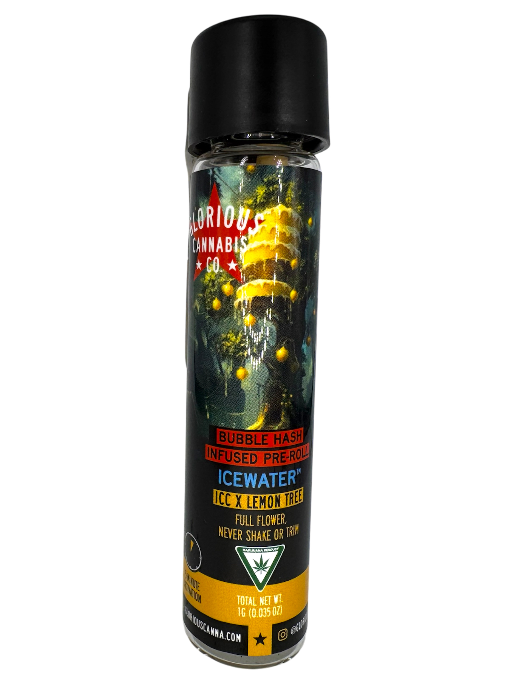 Photograph of product: Icc X Lemon Tree Icewater au chocolat Infused Pre Roll