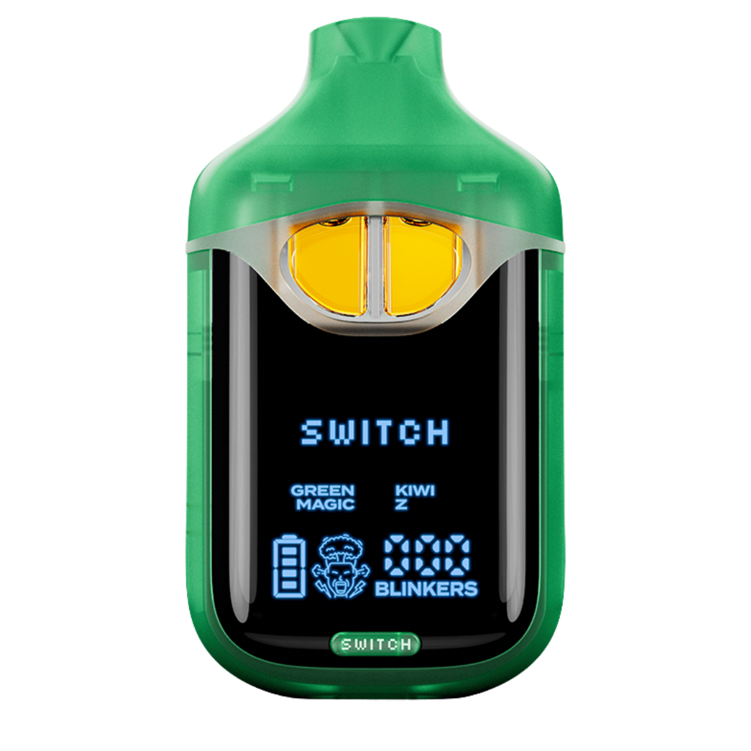 Photograph of product: GREEN MAGIC X KIWI-Z - DUAL CHAMBER GLOW EDITION - 1 G