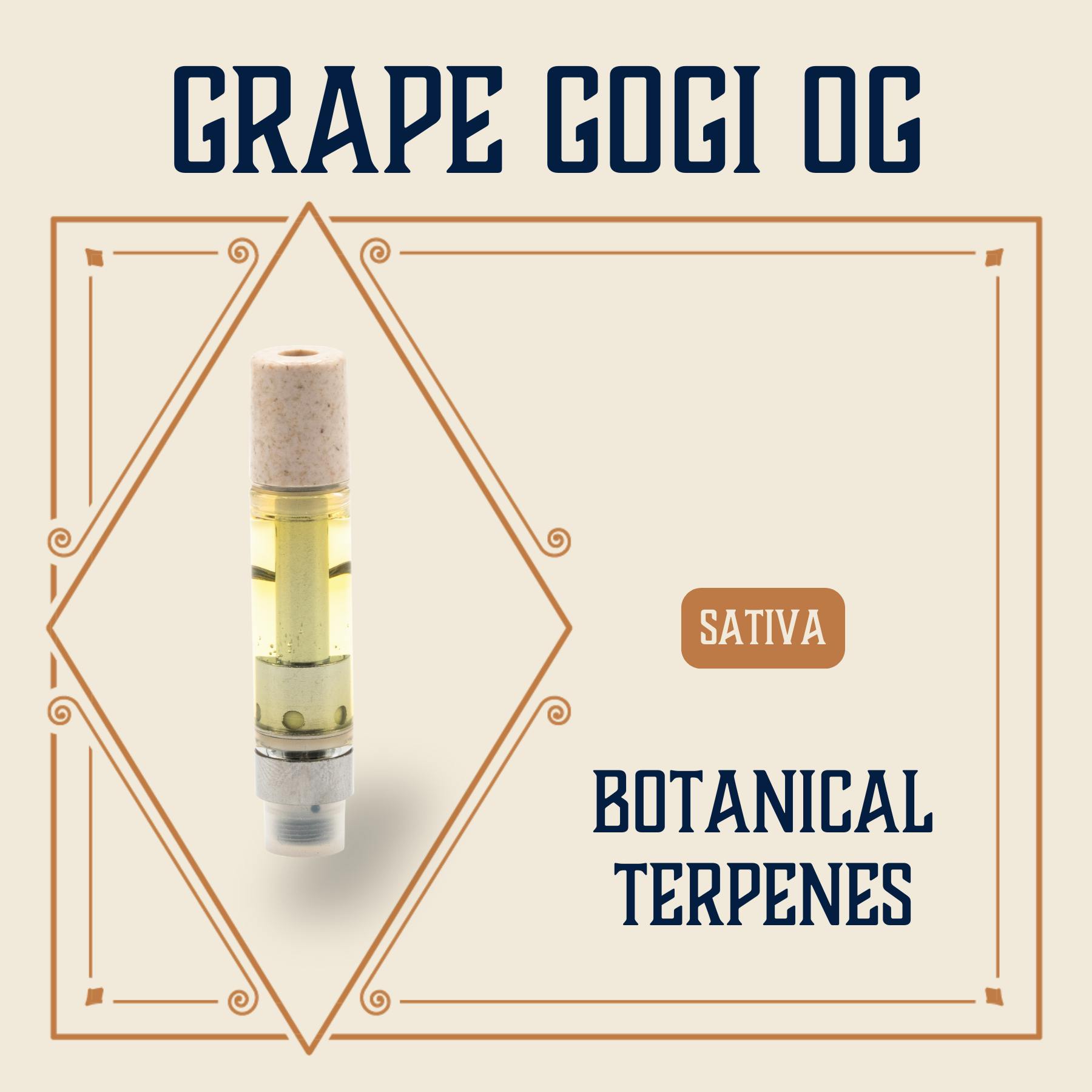 Photograph of product: Grape Goji OG Vape Cart