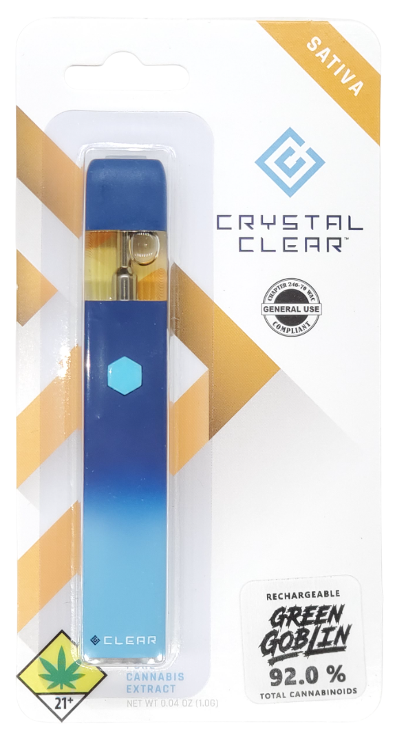 Photograph of product: Crystal Clear VAPE Green Goblin Disp 1g