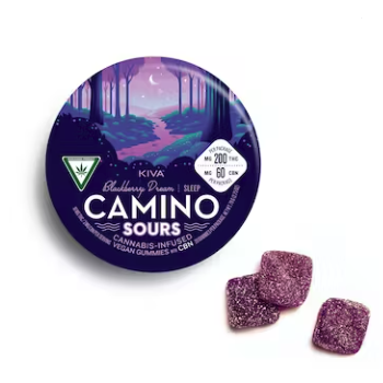 Photograph of product: Camino Sours 200mg Gummies - Blackberry Dream 1:1:1 (THC:CBD:CBN)