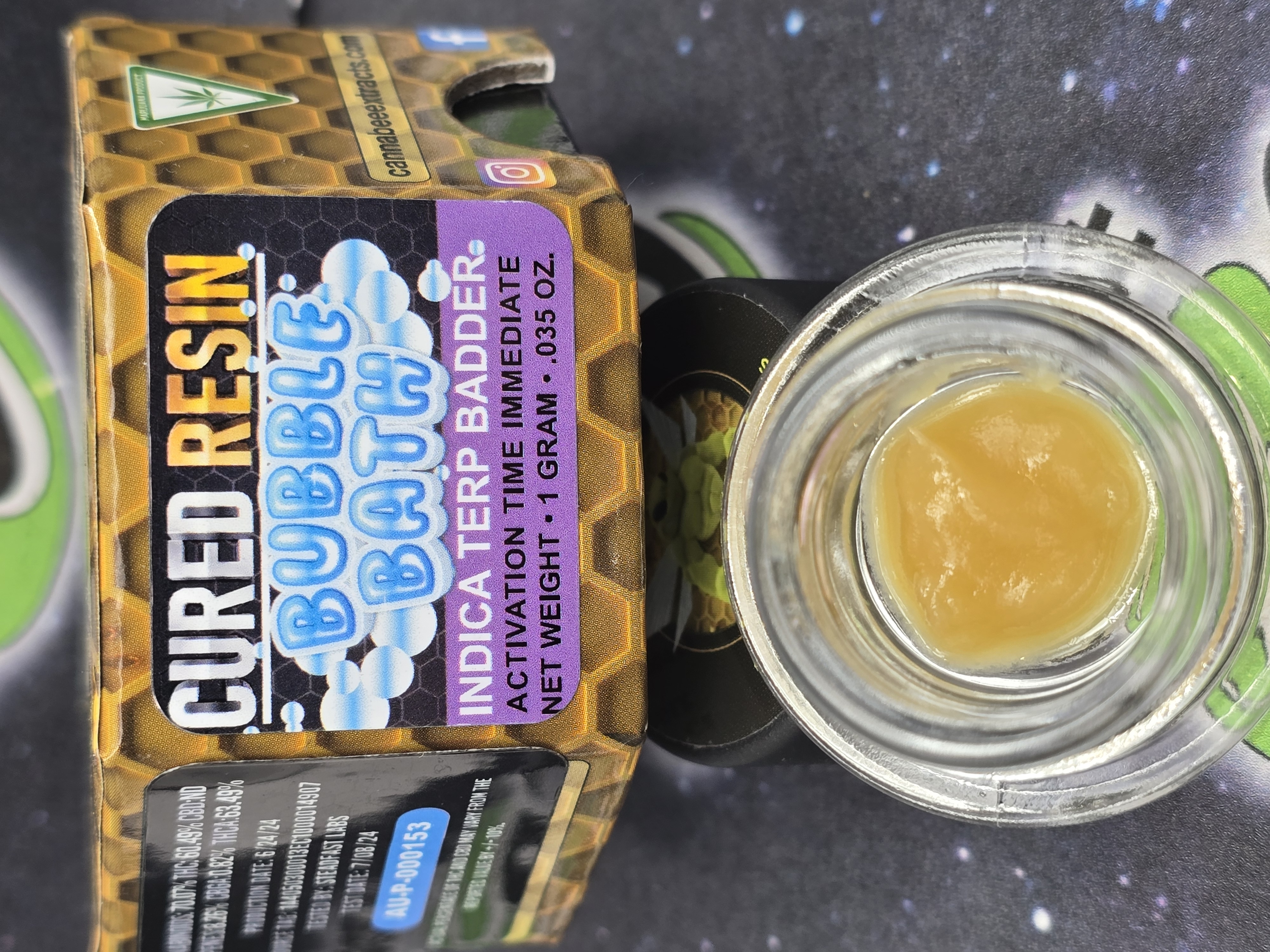 Photograph of product: Cannabee | Bubble Bath | Cured Resin Badder