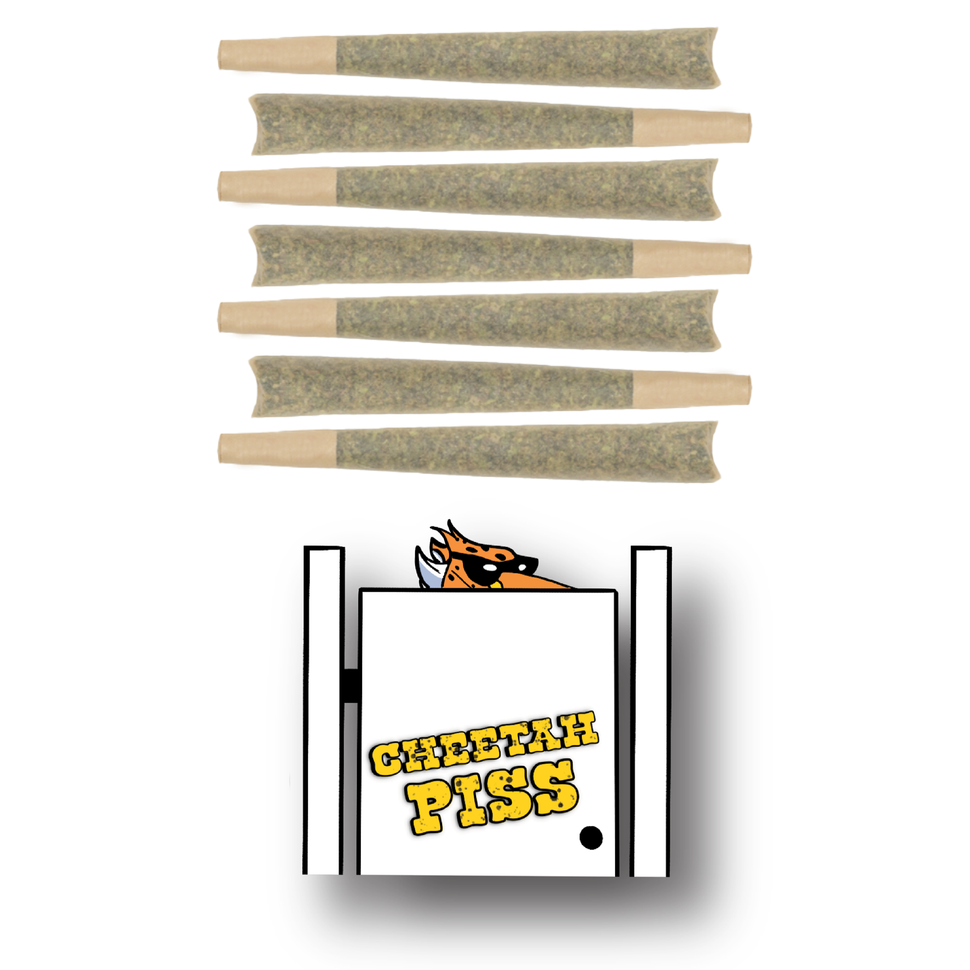 Photograph of product: 7PK Infused PreRoll Cheetah Piss