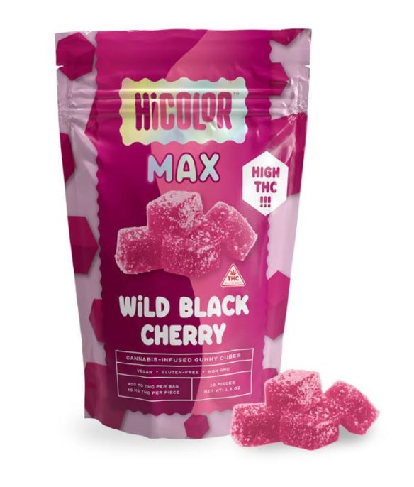 Photograph of product: HiColor Max Chews Wild Black Cherry 40mg