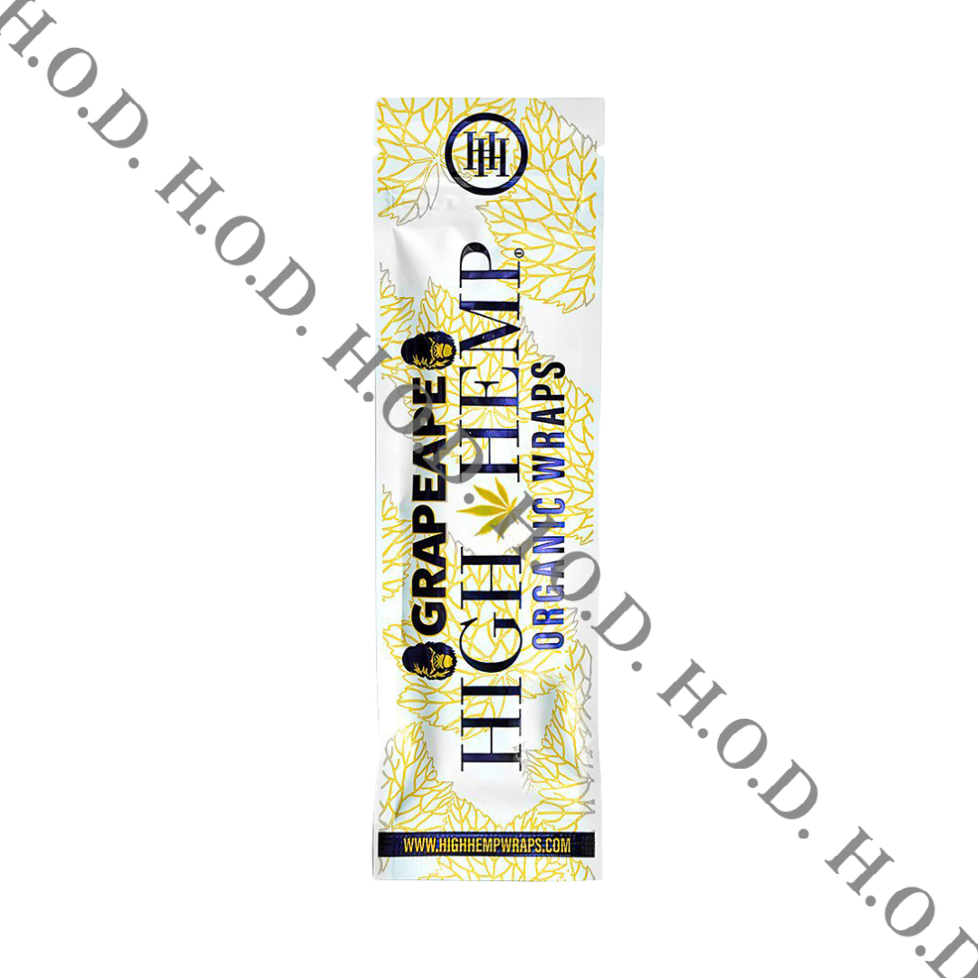 Photograph of product: High Hemp Organic Grape Ape Hemp Wrap 2 Pack