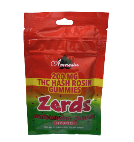 Photograph of product: Amnesia - Watermelon Freeze au chocolat Rosin Zerdz 200mg