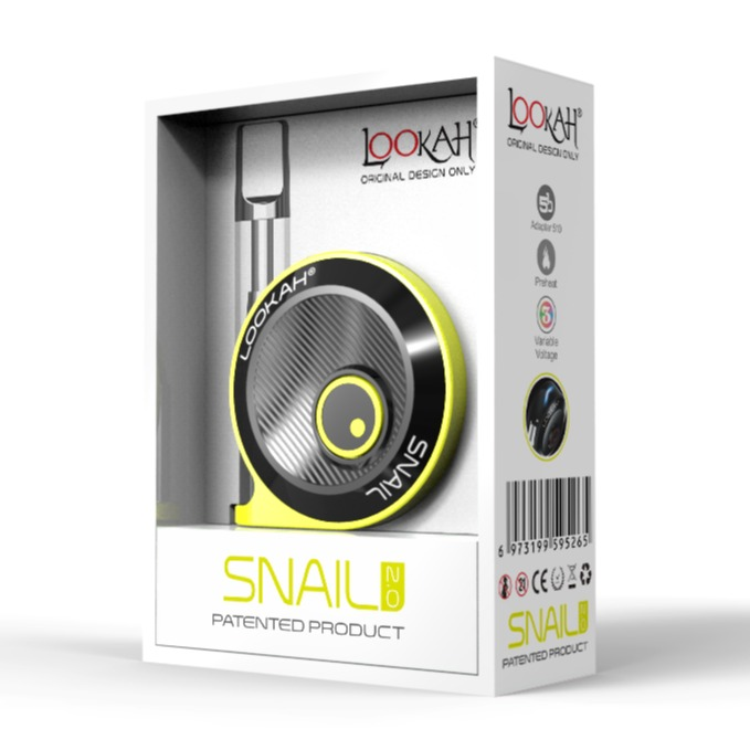Photograph of product: S&A Battery Lookah Snail 350mAh - Neon Green