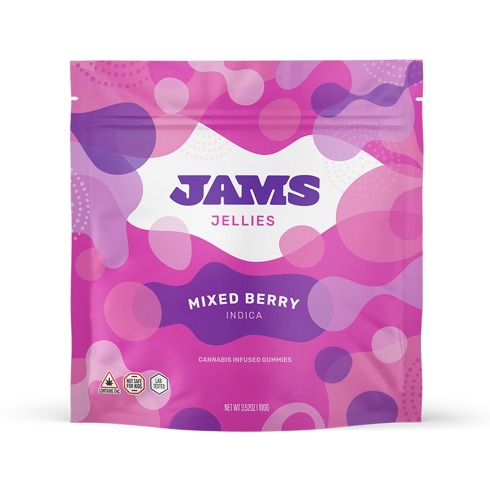 Photograph of product: JAMS Jellies - Mixed Berry Gummies 100mg