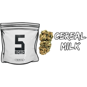 Photograph of product: 5 Boro I Flower I Cereal Milk Dime Bag - .7g