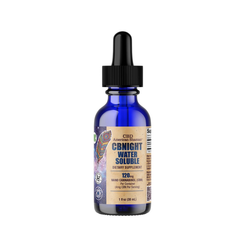 Photograph of product: CBD American Shaman 60mg CBNight Sleep Water Soluble Tincture