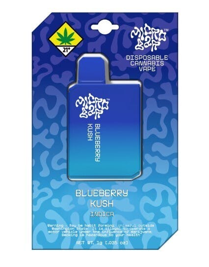 Photograph of product: Micro bar 1g Blueberry Kush Disposable