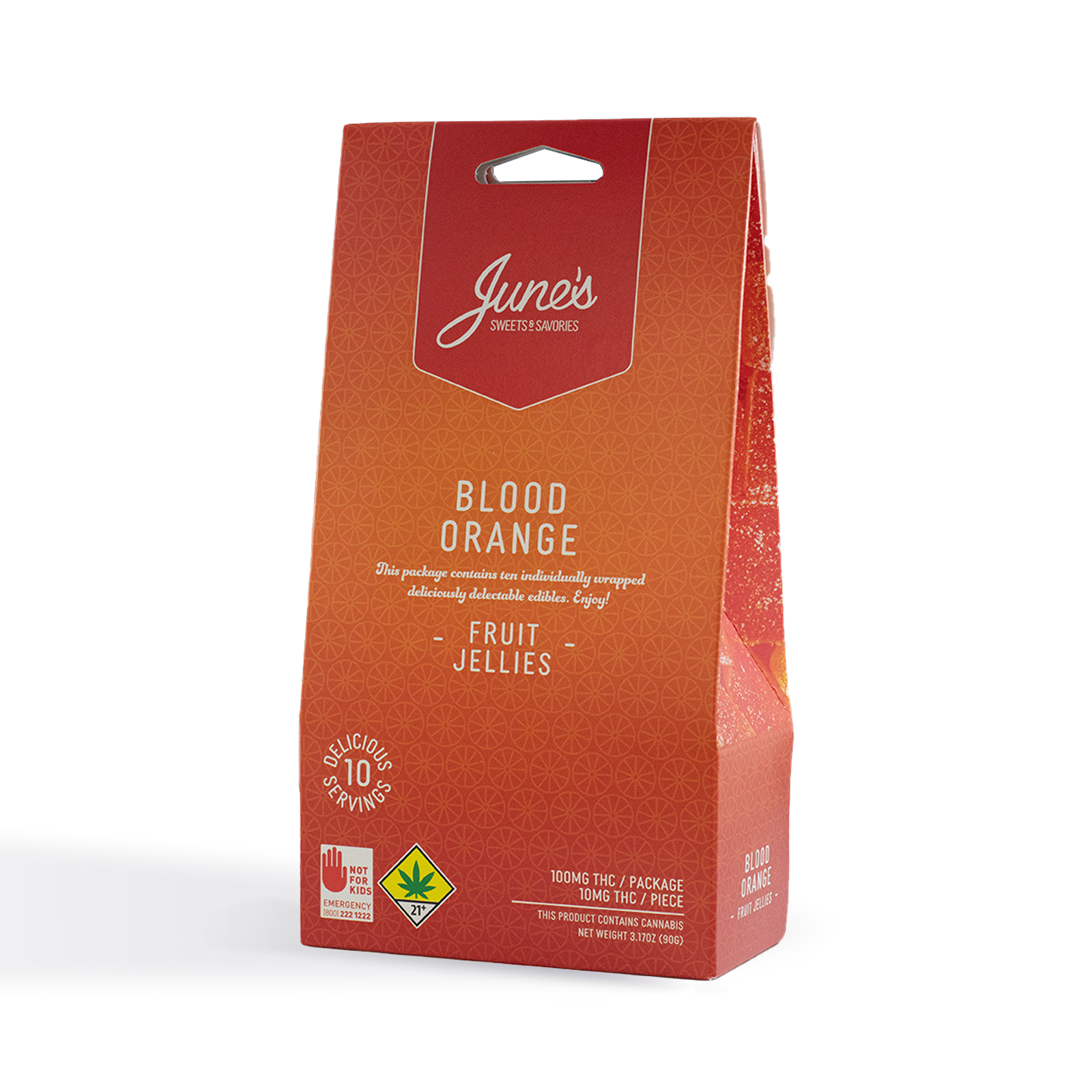 Photograph of Product: Blood Orange Fruit Jellies 100mg