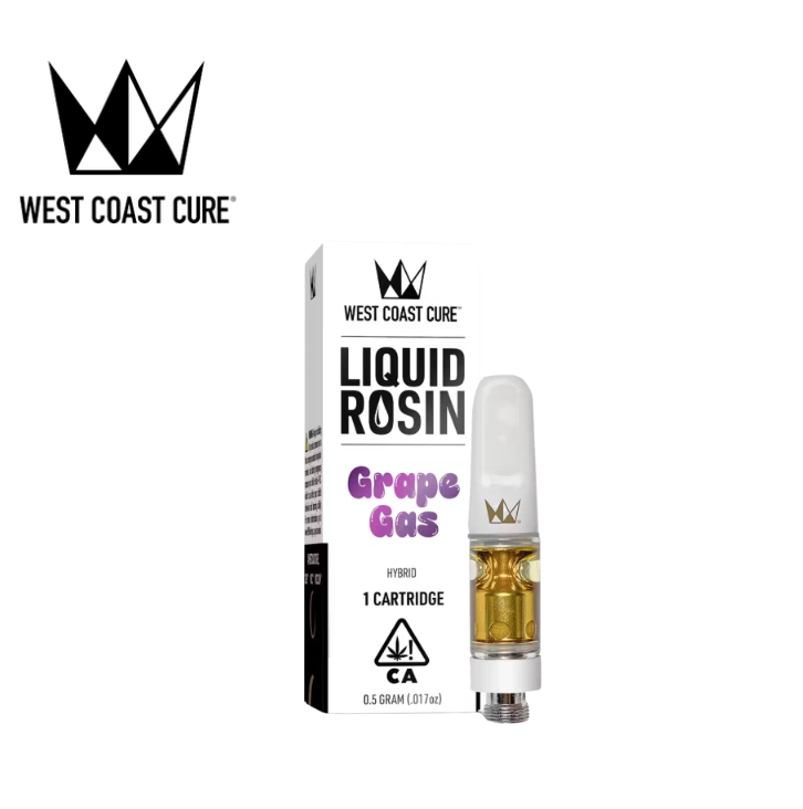 Photograph of product: GRAPE GAS .5G LIQUID ROSIN CARTRIDGE