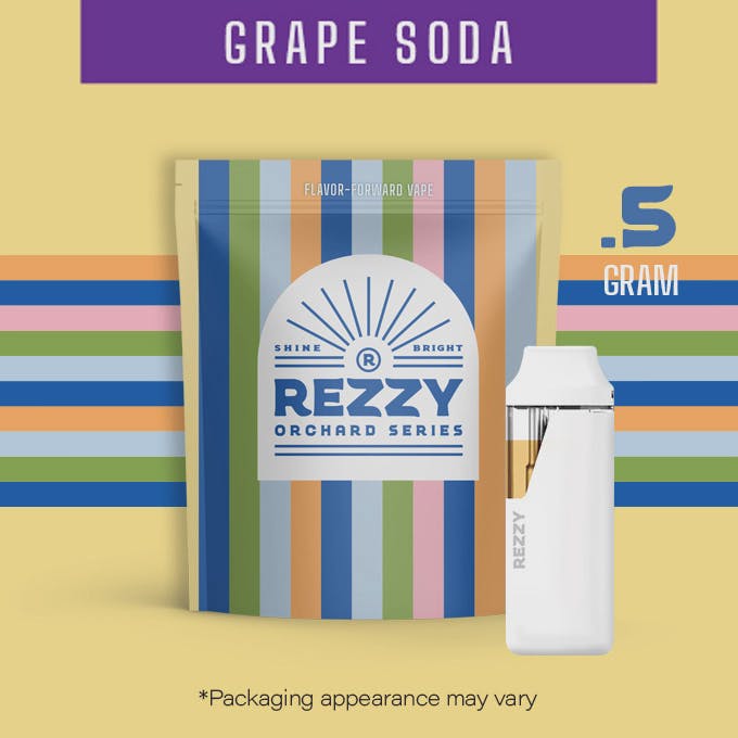 Photograph of product: Grape Soda .5g Distilllate Disposable