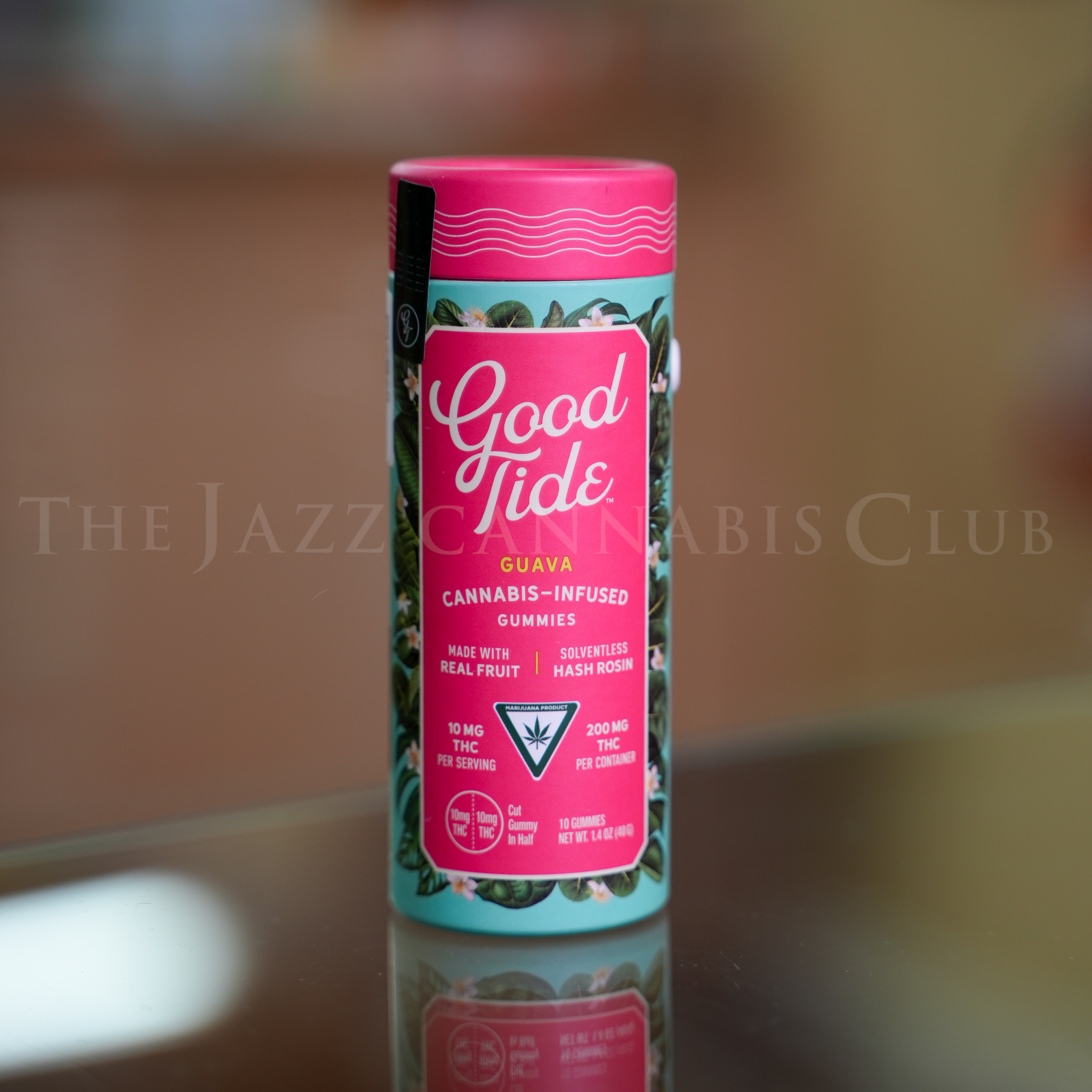 Photograph of product: Good Tide - Guava 200mg Hash Rosin Gummies (Hybrid)