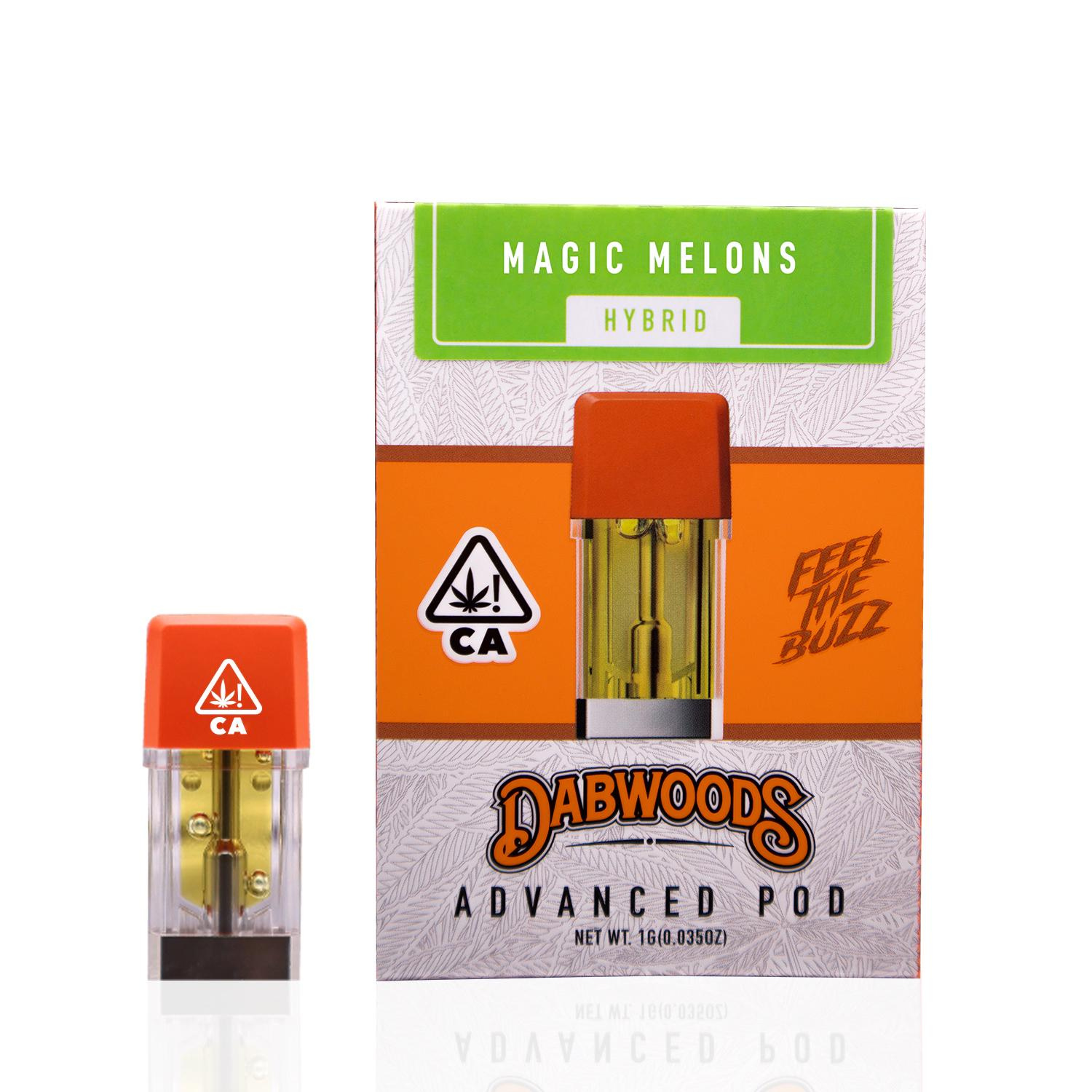 Photograph of product: DABWOODS VAPE CARTRIDGE - MAGIC MELONS 1G