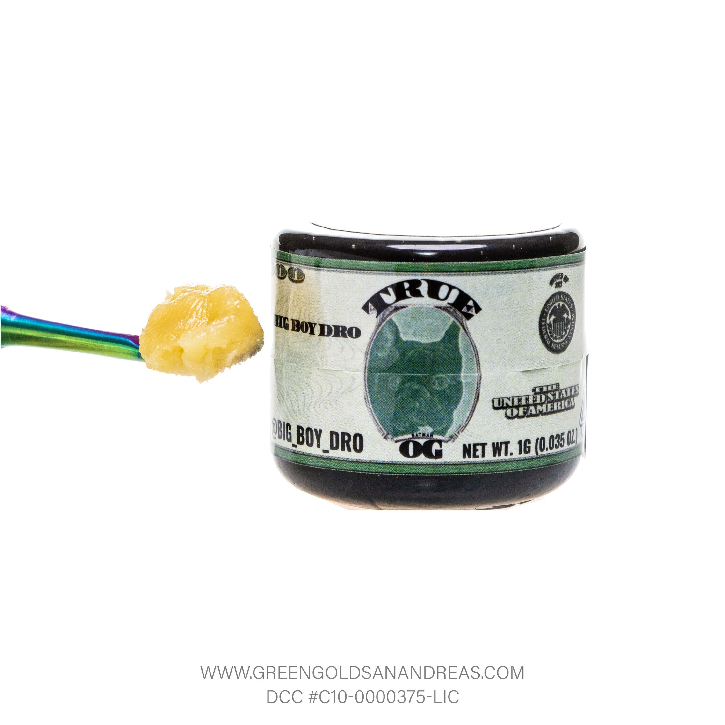 Photograph of product: Big Boy Dro | True OG Badder (1g)