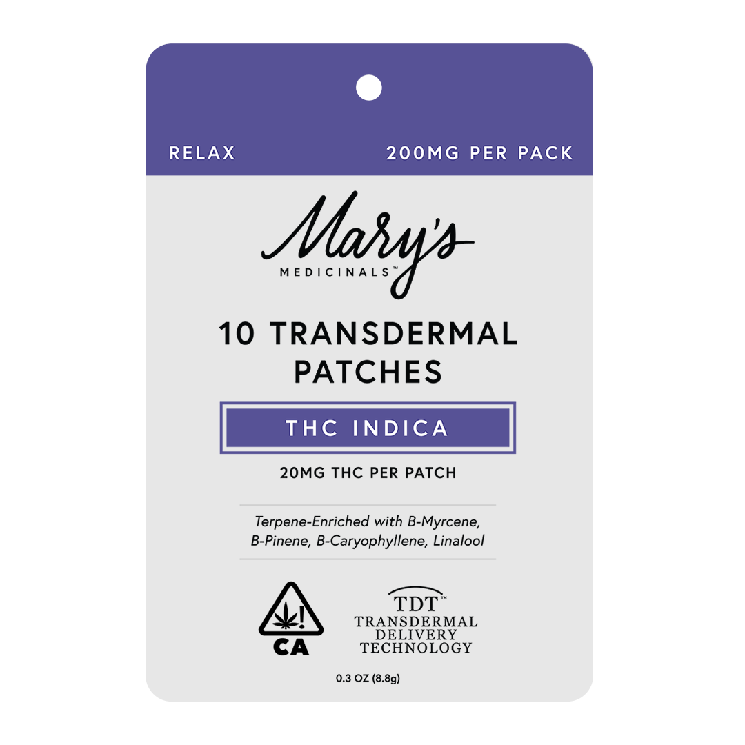 Photograph of product: Mary's Medicinals Relax 20mg TH-oui Oui'd 10pk Transdermal Patches Rec