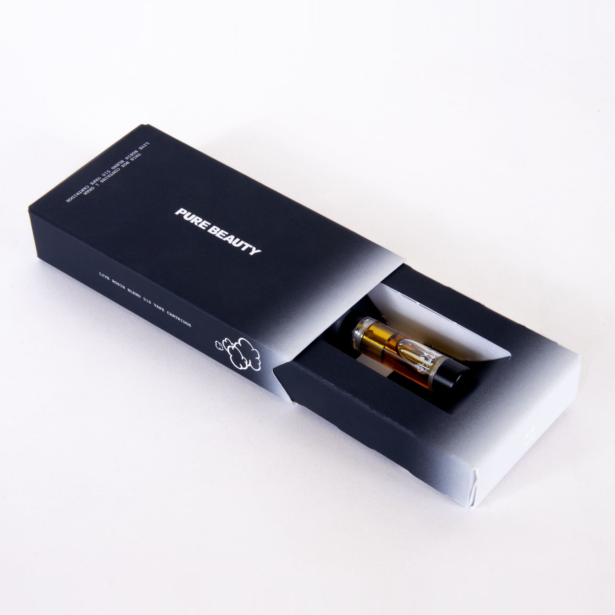 Photograph of product: Pure Beauty Papaya Spritzer Live Rosin Blend Cartridge 1g