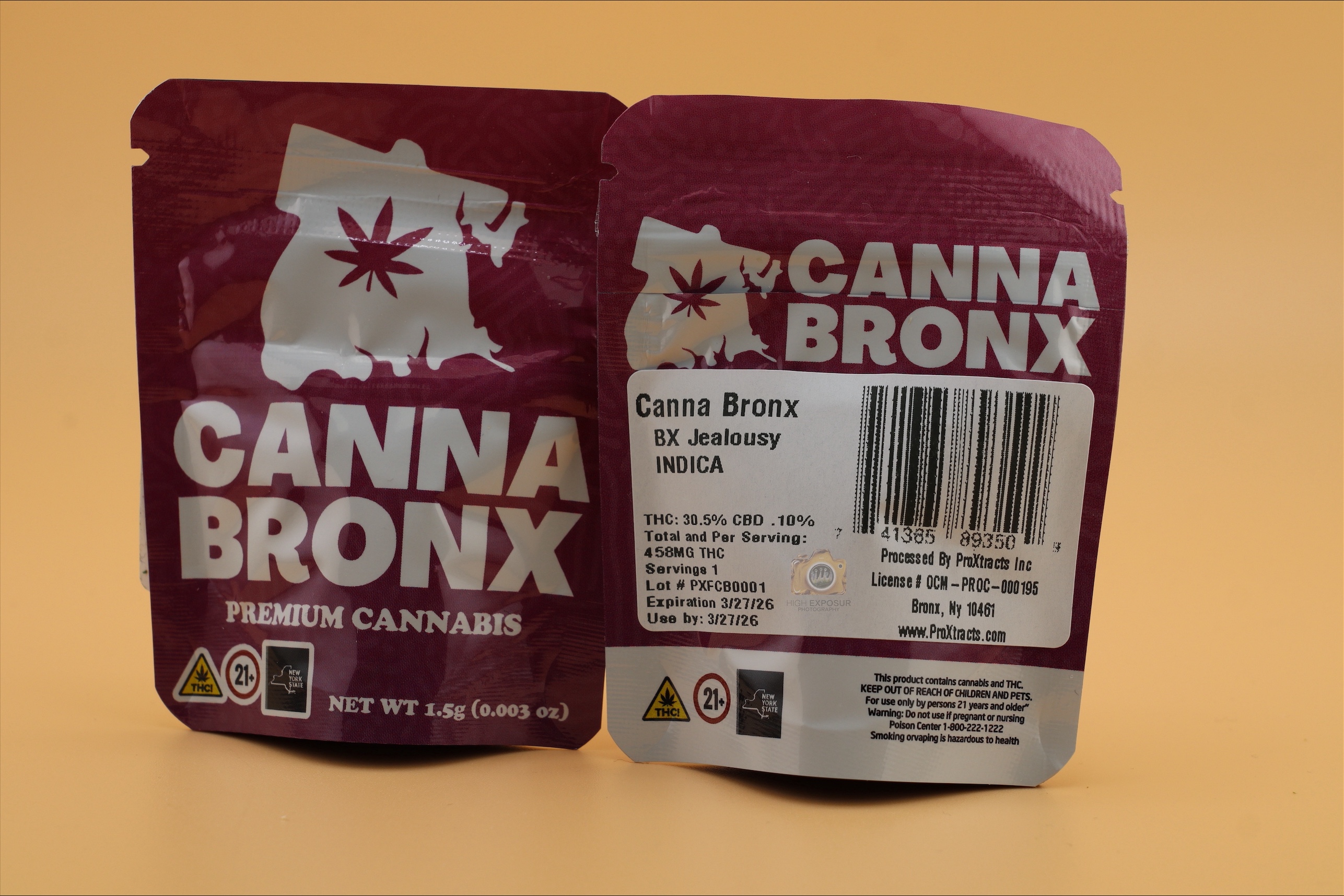 Photograph of product: Canna Bronx | BX Jealousy Flower, bag 1.5g