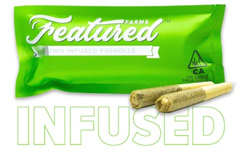 Photograph of product: Featured Farms | Northern Lights Pre-roll | 2pk