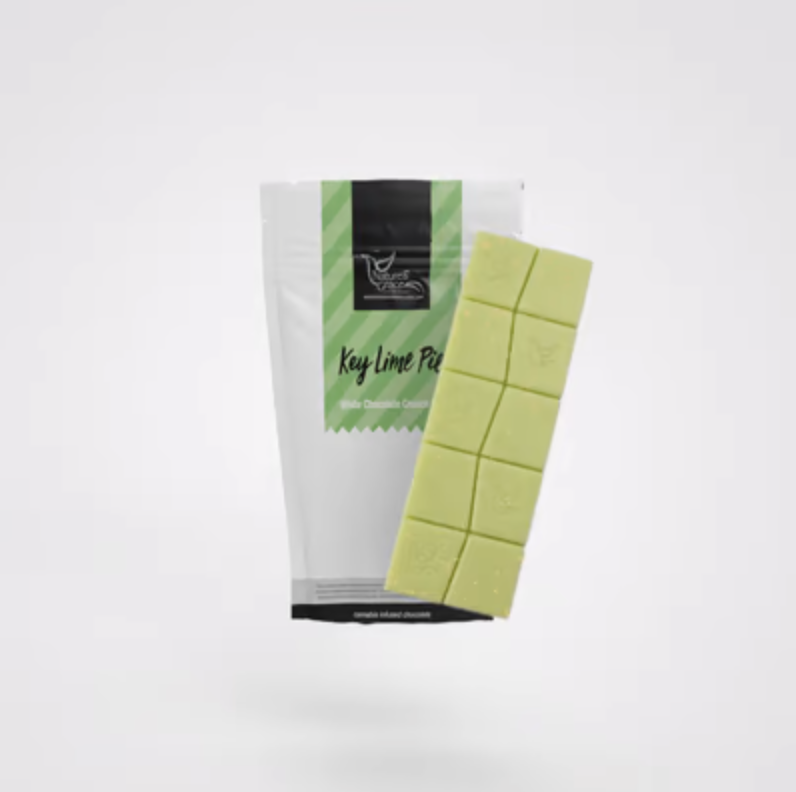 Photograph of product: Chocolate Bar | Nature's Grace | Key Lime Pie White Chocolate Crunch