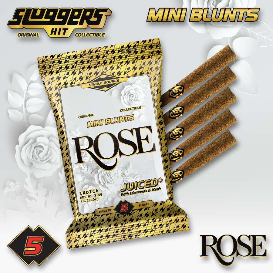 Photograph of product: 5pk - Rose - Infused Blunts - 3.5g (I) - Sluggers