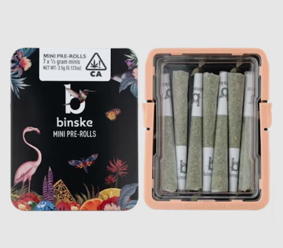 Photograph of product: Binske | Zen Crusher | Pre-Roll | 7 Pack 3.5