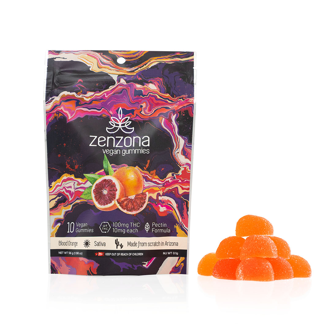 Photograph of product: zenzona Vegan Gummies Blood Orange 100mg - Oui'd