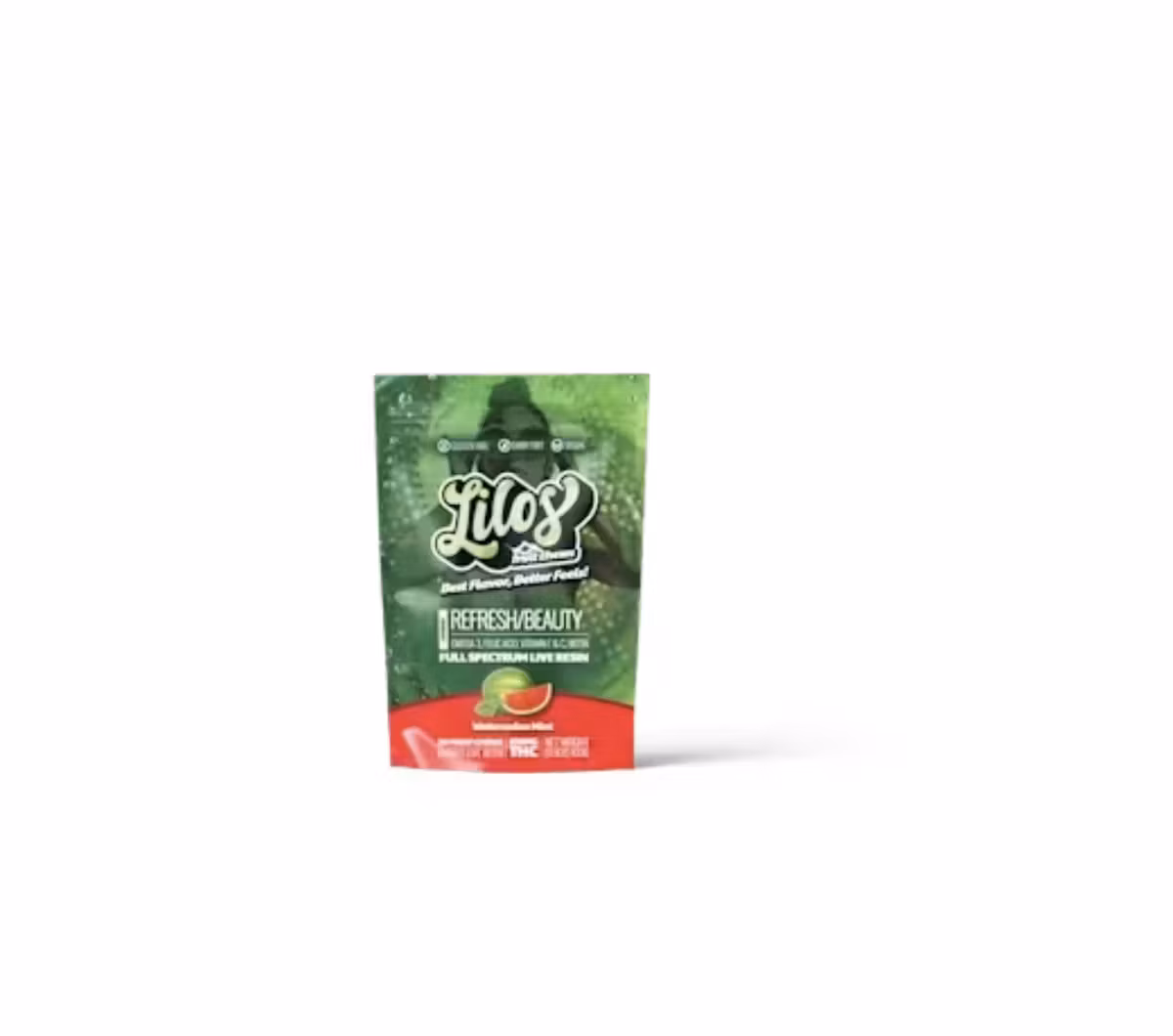 Photograph of product: Live Resin Watermelon Mint Gummies 10 Pack