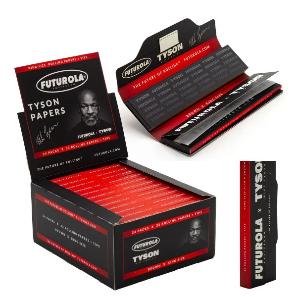 Photograph of product: Tyson - Brown King Size Slim with Tips
