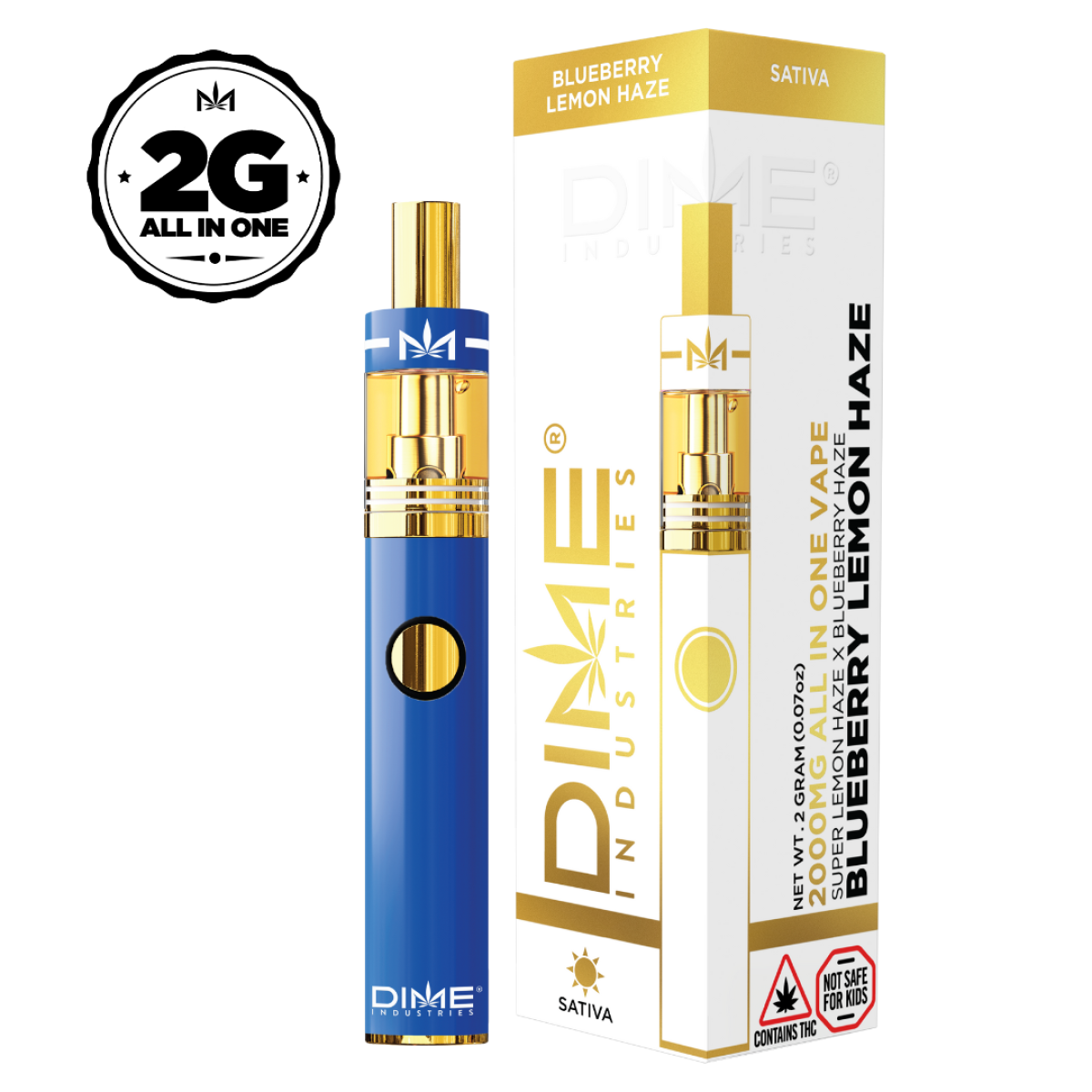 Photograph of product: Vape Cart Disposable - Blueberry Lemon Haze